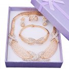 Bridal jewelry sets nigerian wedding african beads jewelry set crystal gold color jewelry wedding ac