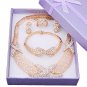 Bridal jewelry sets nigerian wedding african beads jewelry set crystal gold color jewelry wedding ac