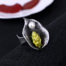 2017 NEW Fashion Vintage Yellow Flower L Big Rings For Women steampunk Jewelry Boho Adjustable Weddi