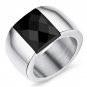 Fashion Stainless Steel Crystal Ring Female Titanium Wedding Ring for women