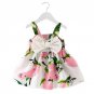 Baby Girl Clothes Lemon Printed Infant Outfit Sleeveless Princess Gallus Dress kids dresses for girl