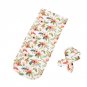 2017 Newborn Fashion Baby Swaddle Blanket Spring Summer Baby Sleeping Swaddle Muslin Wrap Headband B