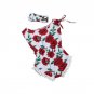 2017 new vintage floral cotton baby romper newborn baby girls pompom outfits infant newborn suit tod