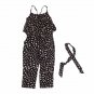 Kids Girls Love Heart Straps Rompers Jumpsuits Piece Pants Clothing