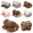 2018 Winter WONBO New Baby Fringe Moccasins Worm Fleece Fashion Fur Ball Ornaments Baby Shoes First 