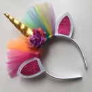 2pcs Unique New Fashion Loved Unicorn Hair Hoop Headband For Children\'s Day Birthday Party Prop Sup
