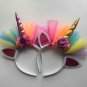 2pcs Unique New Fashion Loved Unicorn Hair Hoop Headband For Children\'s Day Birthday Party Prop Sup