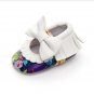 PU Leather Baby Girls Princess Shoes Floral Bowknot Moccasins Soft Moccs First Walkers 0-2 Years