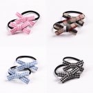 2 PCS  New Small Bowknot Girls Hair Accessories Princess Headwear Kids Elastic Hair Bands Baby Headd