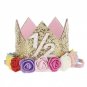 Baby Girl First Birthday Decor Flower Party Cap Crown Headband 1 2 3 Year Number Priness Style Birth
