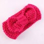 Sweet Newborn Turban Ear Warm Headband Crochet Knitted Bow Hairband Head Wrap Hair Bands Accessories