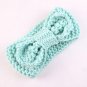 Sweet Newborn Turban Ear Warm Headband Crochet Knitted Bow Hairband Head Wrap Hair Bands Accessories