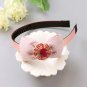 Fashion Children Plastic Headband Cute Big Bows Flower Spot Hairband Girls Lovely Hair Band Headwear