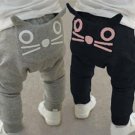 2017 Fashion spring and autumn kids clothing boys girls harem pants cotton Cartoon Cat Print Harem P