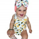 Summer 2017 Newborn Toddler Baby Girls Romper with Pineapple Tassel Infant Baby Jumpusit Wasit One-P