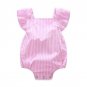Kids Baby Sleeveless Striped Rompers Bowknot 2017 Summer Newborn Infant Ruffle Romper Sunsuit Clothe