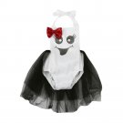 2017 Cute Newborn Infant Baby Girls Sequin Bow Print Romper Halloween Clothes Halloween sequins bowk