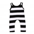2017 Promotion Special Offer O-neck Newborn Infant Baby Boy Girl Cotton Sleeveless Striped Romper Ju