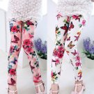 2017 Spring Summer Kids Legging Fashion Children Floral Pants Skinny Girls Leggings Flower Casual Gi