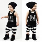 Summer baby boy clothes Newborn Infant Baby Boy Letter Vest Tops + Stripe Shorts Pants Outfit Clothe