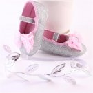 Handmade Baby Girl Shoes bebek kiz ayakkabi Toddler Glitter Baby Girl Shoes Headband Set zapatos beb