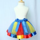 2017 Newest Baby Girl Skirt Kids Rainbow Tutu Skirts Hot Selling Pettiskirt Tutu Custome Party Weddi