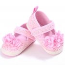 Toddler Baby Girl Flower Princess Shoes Soft Sole Prewalker Crib Shoes