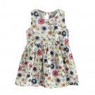 Baby Girls Summer Dress with Floral Printed 2017 Hot Sale Kids Dresses for Girls Clothes Crew Neck C