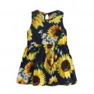 Princess Dress Vestidos Infantil 2017 Summer Toddler Girls Dresses Robe Enfant Sunflower Print Child