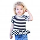 Girls T shirt 2017 New Summer Baby Girls Tops with Striped T-shirt Kids Clothes Girls Short Sleeve S