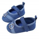 2017 summer Fashion Baby Girls First Walkers Sweet Solid Color Heart Pattern Princess Anti-slip Newb