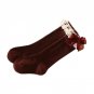 2017 New Arrival Winter Autumn Warm 1 Pairs Cotton Lace Medium Bowknot Solid Socks for Baby Girls To