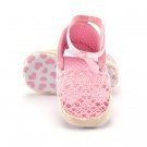 Girls Knitting First Walker Shoes Sandalias Crochet Baby Shower Soft Sole Anti-Slip Bow Infant First