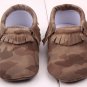 Infant Toddler camo Leopard baby shoes Soft PU Leather Tassel Moccasins soft sole fashion prewalker