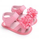 Baby girls sandals flowers shoes summer Toddler Girl Crib Shoes Newborn Flower Soft Sole Anti-slip B