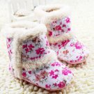 2017 Real Sale Solid Cotton Fabric Buckle Strap Buckle All Seasons Cotton Baby Snow Boots Soft Crib 