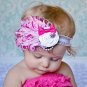 1pcs Baby Hair Band Feather Flower Hair Bow Head Band Baby Girl Hair Accessories Baby Girl Headbands