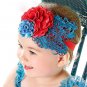 1pcs Baby Hair Band Feather Flower Hair Bow Head Band Baby Girl Hair Accessories Baby Girl Headbands