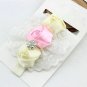 TWDVS Baby Girl Toddler Elastic Headbands Rose Flower Crystal Children Headwear Hair Bands Hair Acce