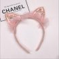 kawaii princess cat ears veil tiara girls kids hairband hair head hoop band accessories for children