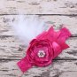 Kids Sparking Rhinestone Feather Headband Girl Headband Flower Hair Bow Headwear Hair Band Accessori