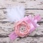 Kids Sparking Rhinestone Feather Headband Girl Headband Flower Hair Bow Headwear Hair Band Accessori