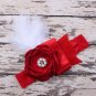 Kids Sparking Rhinestone Feather Headband Girl Headband Flower Hair Bow Headwear Hair Band Accessori