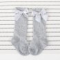 New Kids Socks Toddlers Girls Big Bow Knee High Long Soft Cotton Lace baby Socks Kids kniekousen mei