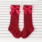 New Kids Socks Toddlers Girls Big Bow Knee High Long Soft Cotton Lace baby Socks Kids kniekousen mei