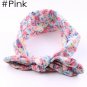 1 pc Lovely Girls Turban Rabbit Ears Headband Cute Girl Flower Cotton Hairband Kids BowKnot Head Wra