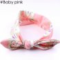 1 pc Lovely Girls Turban Rabbit Ears Headband Cute Girl Flower Cotton Hairband Kids BowKnot Head Wra