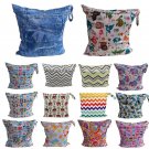 Reusable Diapers Bag Zipper Storage Bags Waterproof Collecting Baby Cloth Diapers Wet Dry Bag fralda