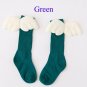 Autumn Winter New Style Children Socks White Wings Design Knee High Cotton Socks Boys Girls 1-10 Yea