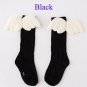 Autumn Winter New Style Children Socks White Wings Design Knee High Cotton Socks Boys Girls 1-10 Yea
